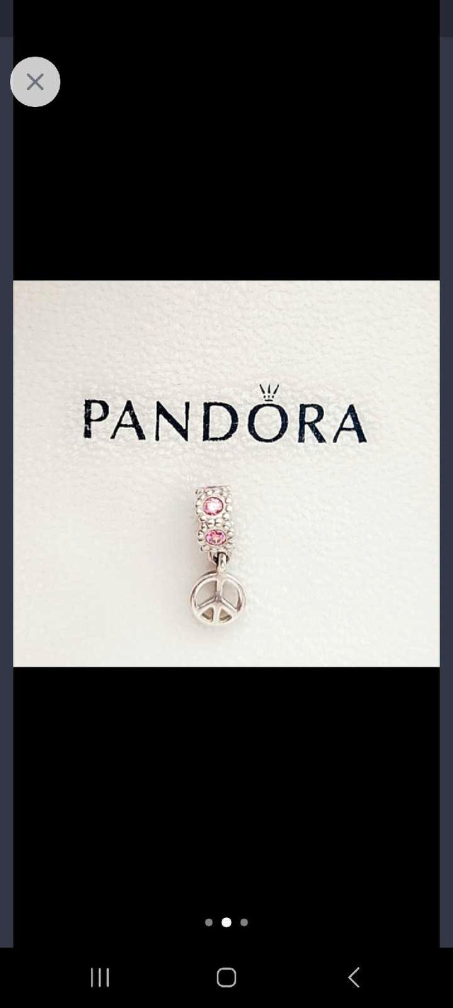 Pandora Peace charm in Jewellery & Watches in Mississauga / Peel Region
