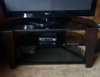 Tv stand - Glass and wood mix 