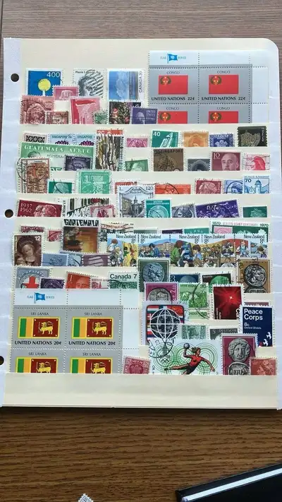 worldwide vintage postage stamps, View more