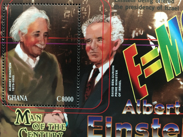 TIMBRE FEUILLET, GHANA 2000, EINSTEIN. dans Art et objets de collection  à Longueuil/Rive Sud - Image 2