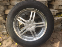 1 Aluminum rim 17 inch with new tire 