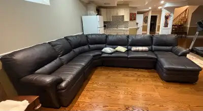 Leather Sofa Sectional with Sofa Bed, View more