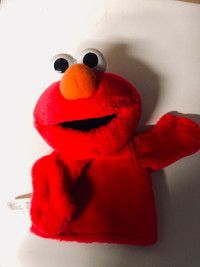 2004 Vintage Elmo by Mattel Sesame Street Hand Puppet Plush 9"