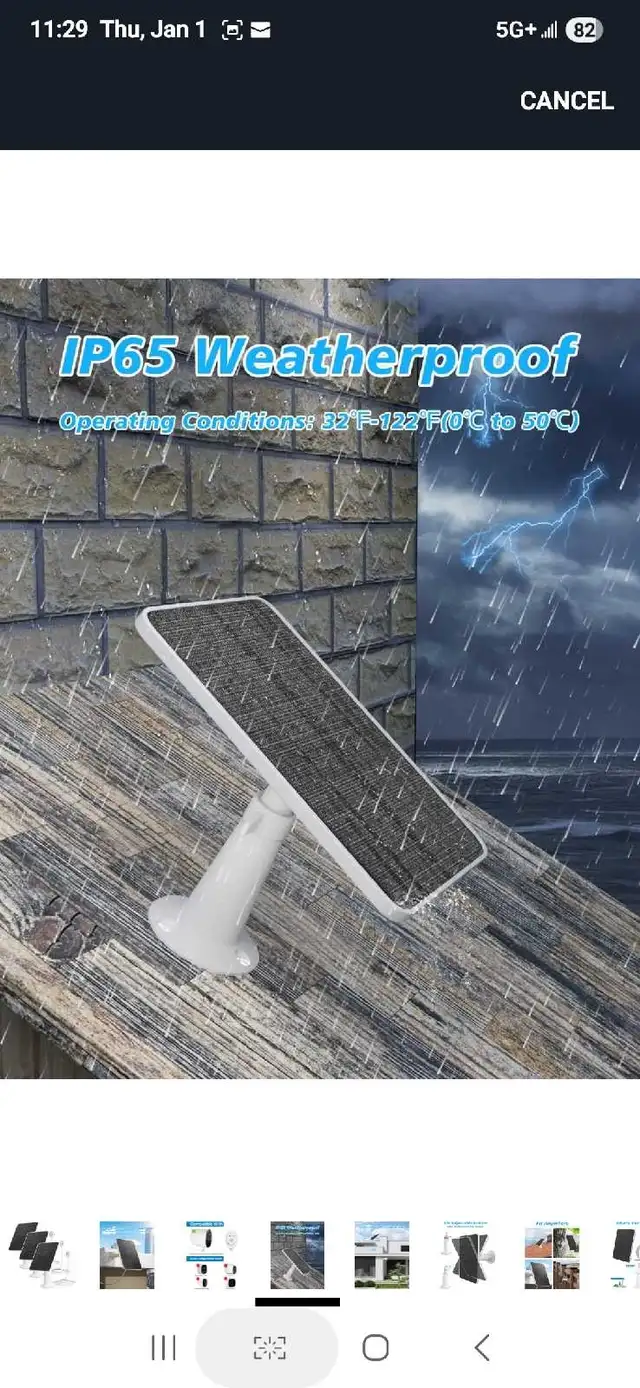 Solar Panel Charger Compatible with Arlo Ultra/Ultra 2/Pro 3/Pro in Security Systems in Markham / York Region - Image 6