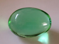 Vintage Rare Victorian Trading Co Positivity Glass Egg