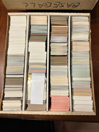 Baseball Cards - Box lot of 3,337 cards