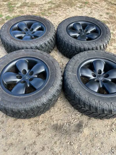 Antares Deep Digger M/T on 20 inch wheels. Tires only have 15k on them. Comes with new spacers