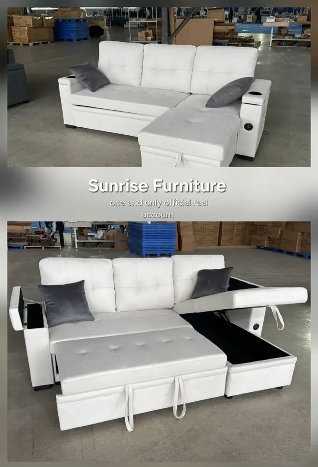 Sectional Sofa Sectional Sofa Bed Pull Out Couch in Couches & Futons in Markham / York Region - Image 2
