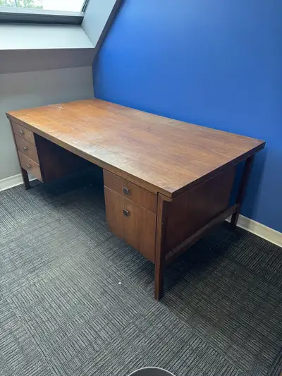 office Desk and Credenza with office chair, View more
