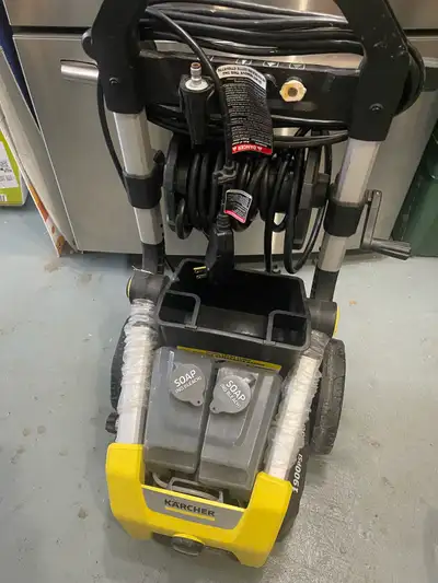 Blast away dirt and grime with this Karcher 1900 PSI 1.3 GPM electric pressure washer, perfect for c...