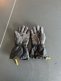 MEC Sorcerer Leather and Gore-Tex gloves with liner ski/ winter 