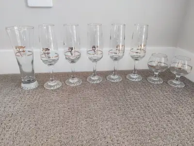 Calgary Winter Olympics 1988 Champagne Flute Sniffer 8 Glasses, View more