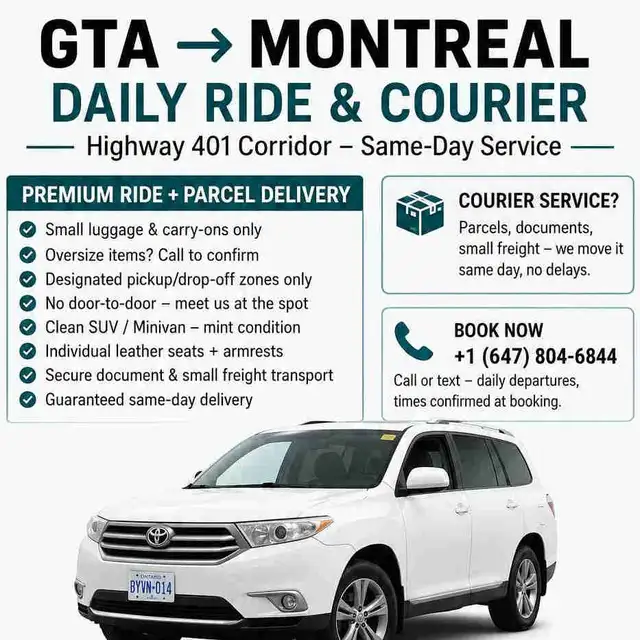   DAILY GTA → MONTREAL 