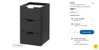 *Aubaine* Petite commode noire IKEA, neuve/ Small Chest of Draw