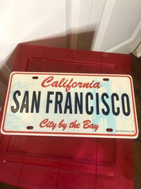 San Francisco California City By The Bay Metal License Plate
