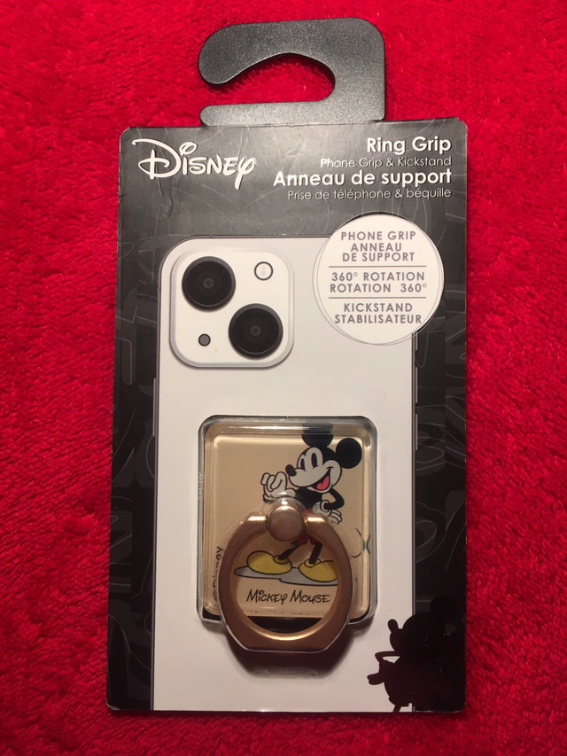 New Sealed Disney Phone Ring Hand Grip & Kickstand $10each in Cell Phone Accessories in Kawartha Lakes - Image 2