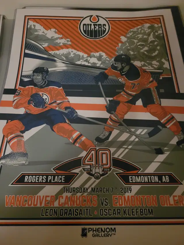 Oilers 40th Anniversary Lithograph Set in Arts & Collectibles in Edmonton - Image 5