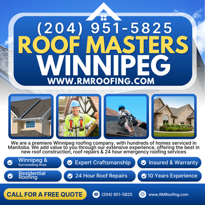 204-951-5825 CALL FOR A FREE QUOTE - GREAT RATES We are a premiere Winnipeg roofing company, with hu...
