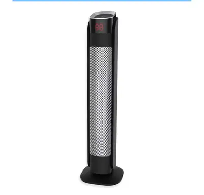 New, open box. Tested and working perfectly. Remote control included. 1500W ceramic heating with two...