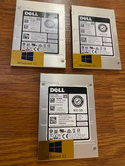 800gb SSD Drives With = Windows 11 or 10 or MacOS @ 75$, View more