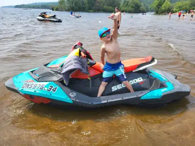 sea doo sparks trixx 3up very good and clean machine comes with tarp and trailer