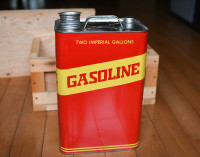 Vintage gas cans - in original military crates 1960s