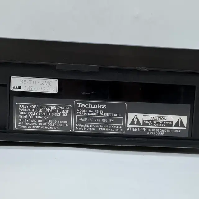 Technics RS-T11 Stereo Double Cassette Deck Dolby System Tested  in General Electronics in City of Toronto - Image 8