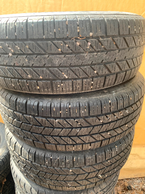 Used set of 3 205/60/16 tires in Tires & Rims in Calgary