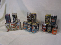 NEW PRICE 86-98 Harley Davidson & Nascar  Collectible Beer Cans