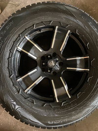 Black iron rims with nokian tires