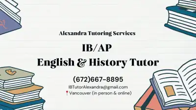Expert IB/AP English & History Tutor, View more
