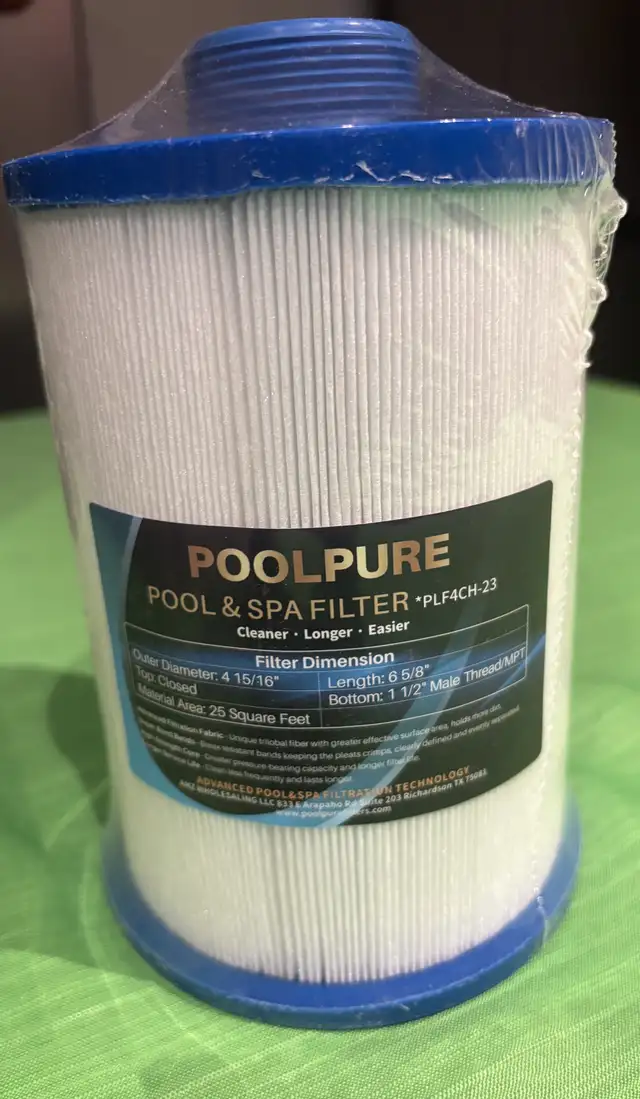 PoolPure PLF4CH-23 Filter in Hot Tubs & Pools in City of Toronto - Image 3