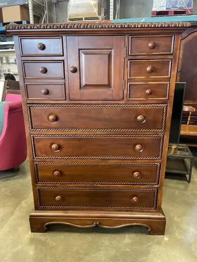 DRESSER - LARGE - HIGH BOY - 10 DRAWERS + DOOR, View more