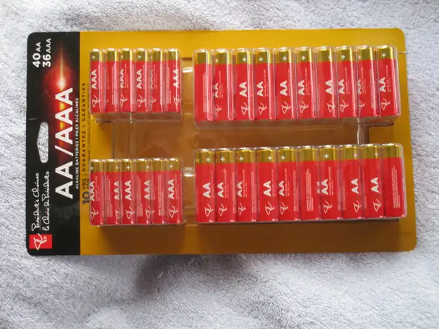 BATTERIES   AA -AAA (76)65565395191427122