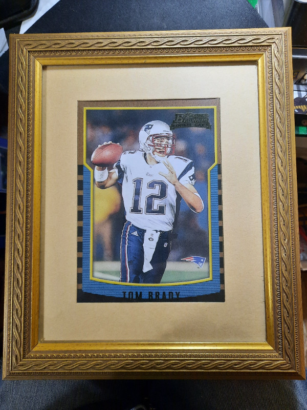 5X7 Enlargement 2000 Bowman Tom Brady RC in Arts & Collectibles in Saskatoon