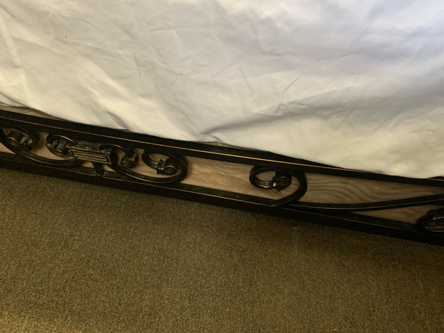 Iron wrought queen size bed frame  in Beds & Mattresses in Thunder Bay - Image 3