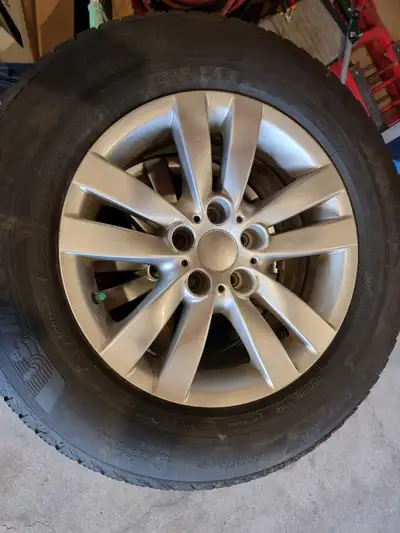 236 65 17 winter tires with alloys DOT 12 23 Michelin x ice tires (really good 70% tread) Et Offset...