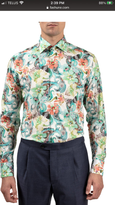 Looking for ETON shirt - Floral or Animal print / size 16/16.5 in Men's in Norfolk County - Image 2