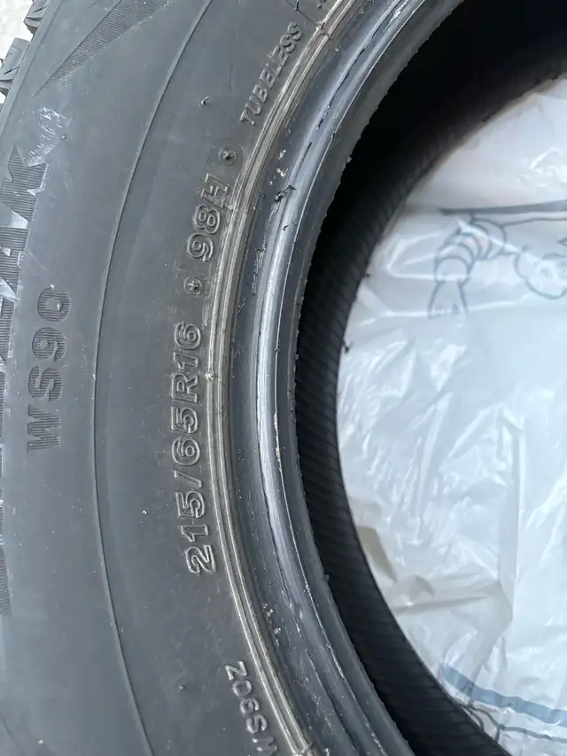 5 Winter tires - Bridgestone Blizaks size 215/65R16 in Tires & Rims in Oakville / Halton Region - Image 4