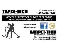 nettoyage de tapis TAPIS-TECH / CARPET-TECH carpet cleaning