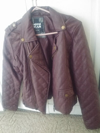 Faux leather jacket