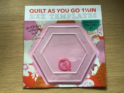 Quilt As You Go 1 1/2” Hex Template , View more