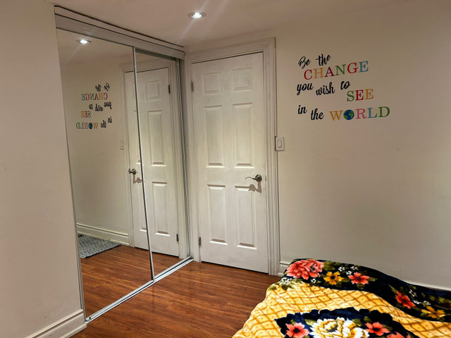 A sunshine room in a big basement apartment in Room Rentals & Roommates in City of Toronto - Image 2