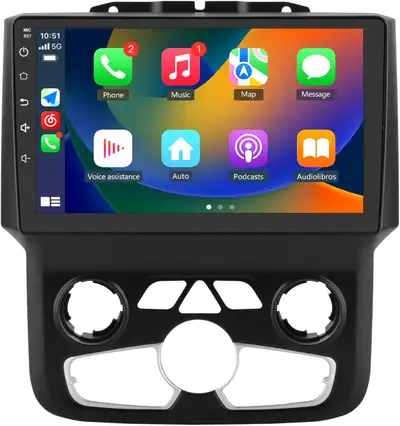 Android 13 Car Radio Stereo for Dodge Ram 2013-2019 1500 2500 3500 Built in Carplay/Android Auto 9 i...