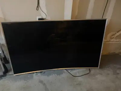 Free Samsung 65 Curve TV - screen damaged but good for parts, View more