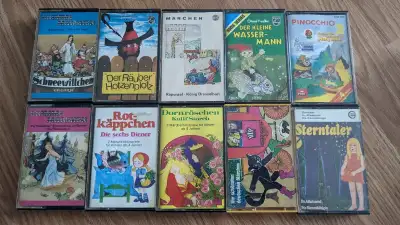 German Vintage story cassette tapes 10 tapes for $10