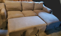 The Brick Grey Sectional Sofa Bed Couch