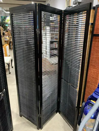 3-Panel Folding Room Divider - Good Condition, View more