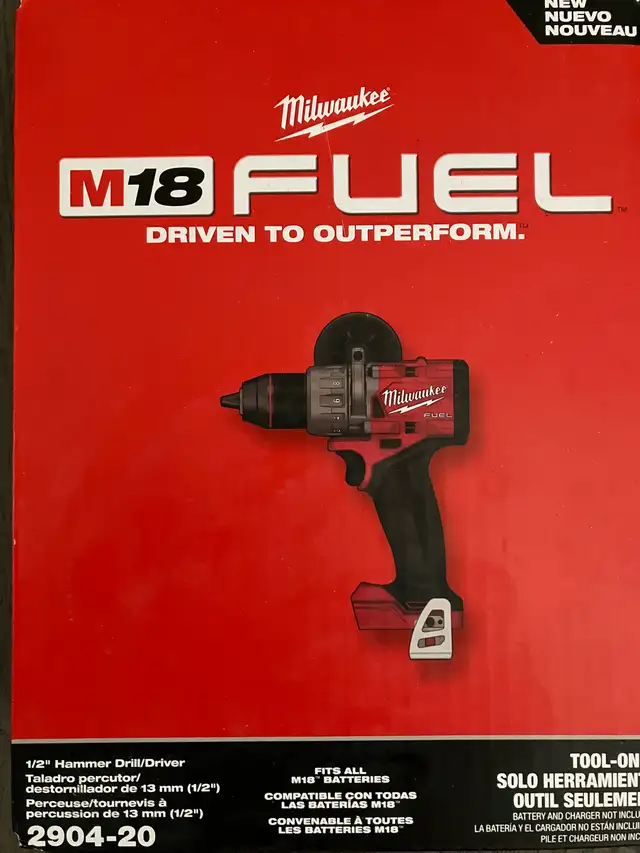 Milwaukee M18 2904-20  1/2” Hammer Drill. in Power Tools in Mississauga / Peel Region - Image 2