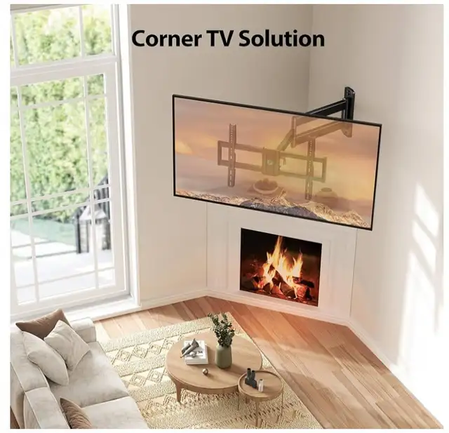 Pipishell Full-Motion Long-Arm TV Wall Mount for 32-75 Inch TV’s in Video & TV Accessories in Markham / York Region - Image 6